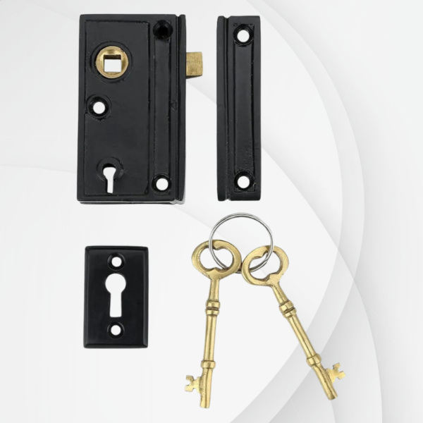 Narrow Screen Rim Lock Set - Image 2