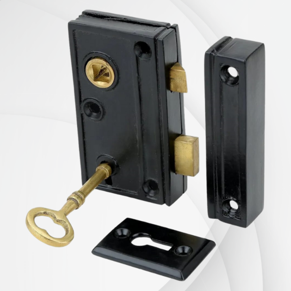 Narrow Screen Rim Lock Set