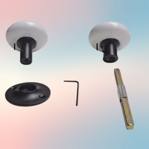 White Porcelain Door Hardware Set – Classic Finish - Image 3