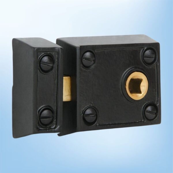 MHN EXPORT Cast Iron Horizontal Rim Lock – Black Powder-Coated Finish