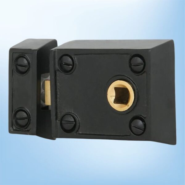 MHN EXPORT Cast Iron Horizontal Rim Lock – Black Powder-Coated Finish - Image 4
