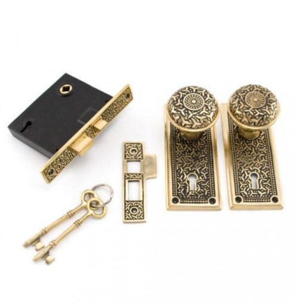 Flower Pot Mortise Lock with Knobs WE 6005