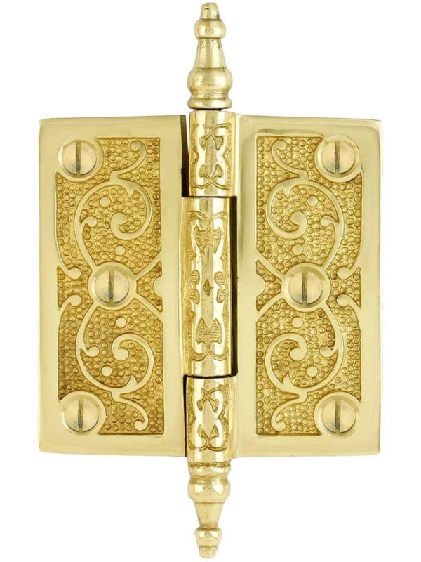 Ornate Brass Door Hinges