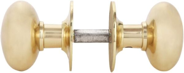 Solid Brass Round Door Knob Set - Image 4