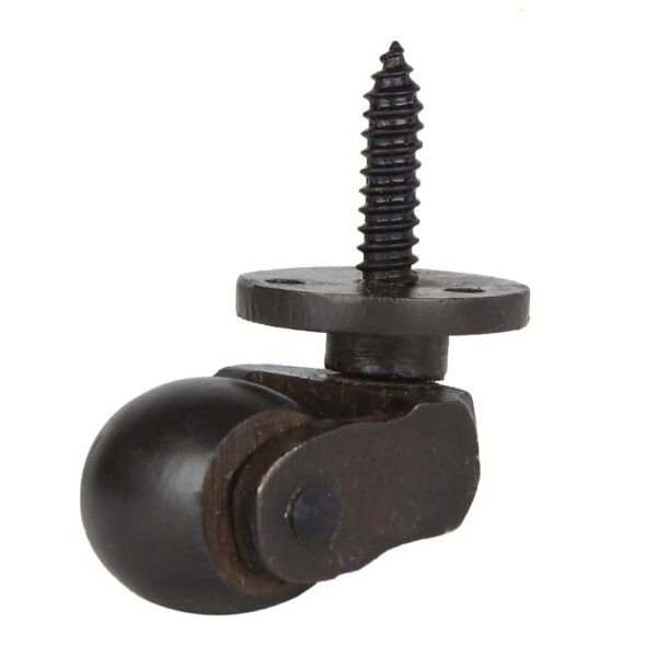 Antique Cast Iron Roller Wheel with Screw Mount