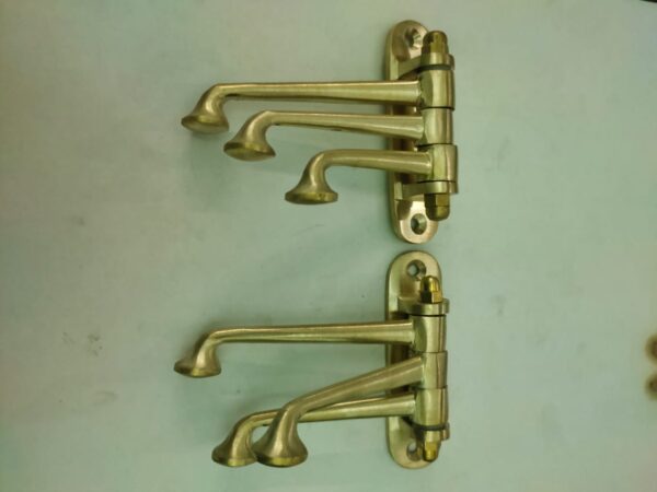 Folding Brass Wall Hook - Image 2
