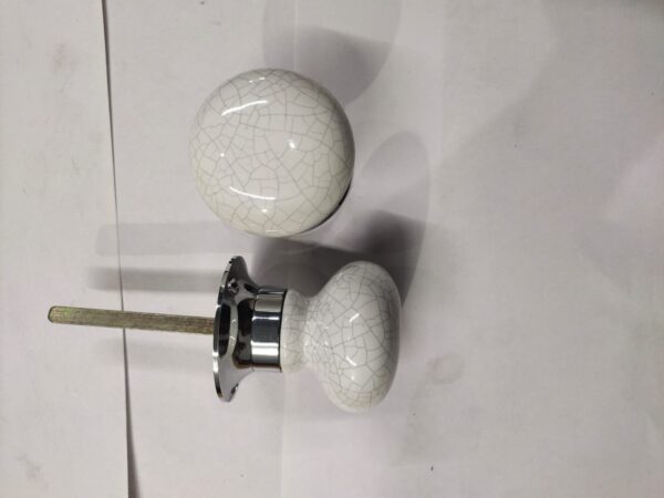 Crackle Ceramic Door Knob Set - Image 2
