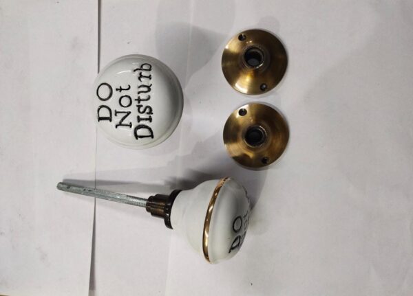 Do Not Disturb Ceramic Door Knob Set - Image 2