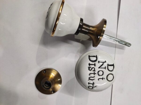 Do Not Disturb Ceramic Door Knob Set