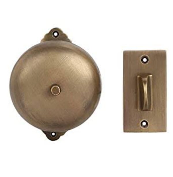 Minimalist Antique Brass Doorbell