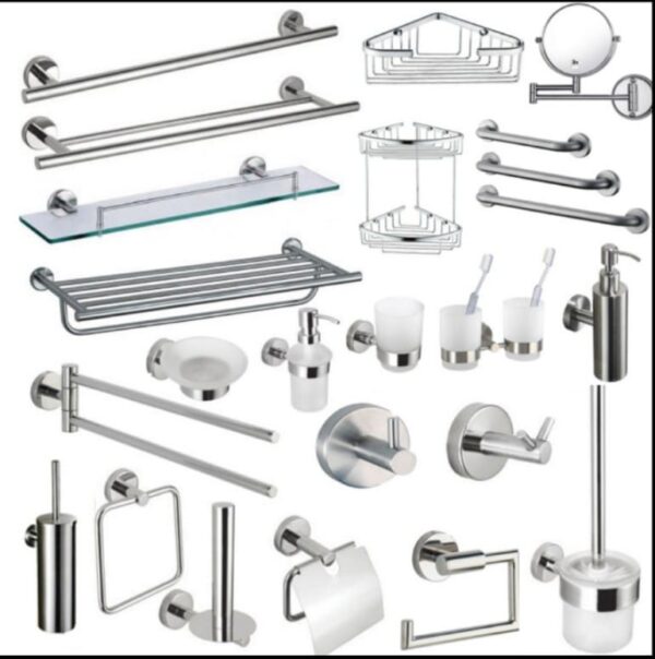 Stainless Steel Bathroom Accessory Set